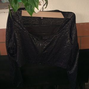 Victoria’s Secret Black Leopard Lace Sport Set